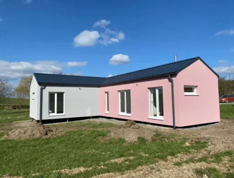 Dvojmodulová drevostavba na mieru pri Písku