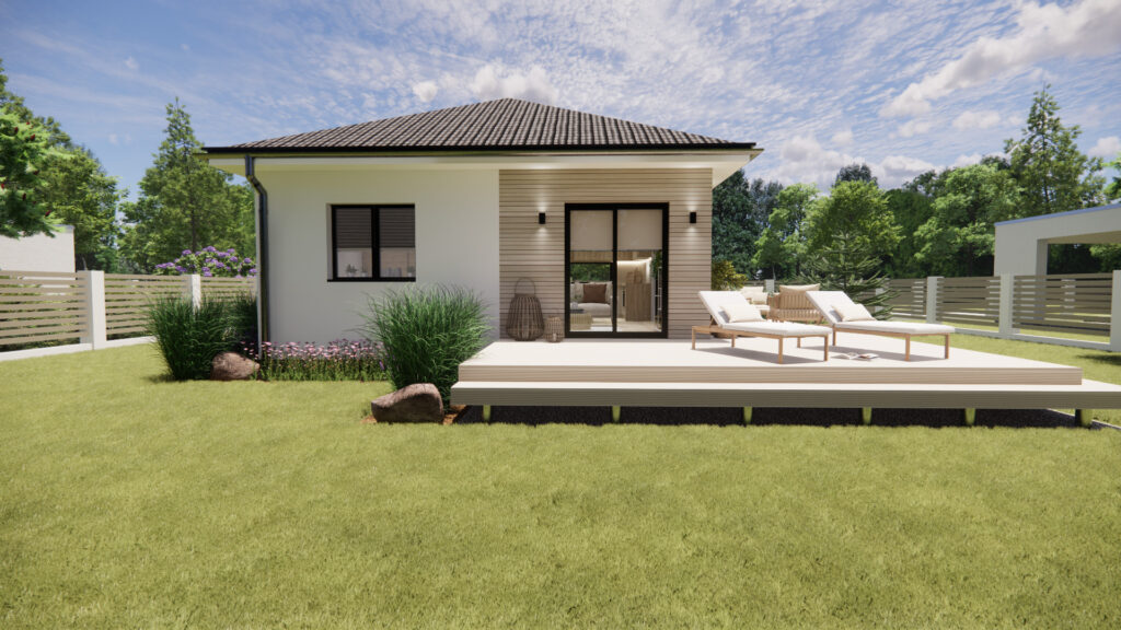 Malá drevostavba Easy 47 exteriér