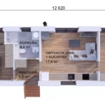 Prevozný dom Easy 53 - půdorys
